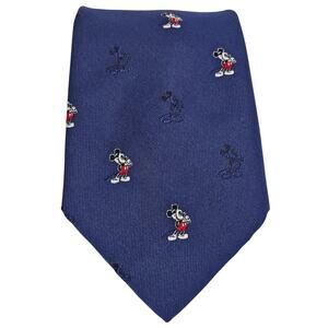 DISNEY BALANCINE PRESENTS THE TIE WORK MICKEY MOUSE MEN'S BLUE 3.5" NECK TIE